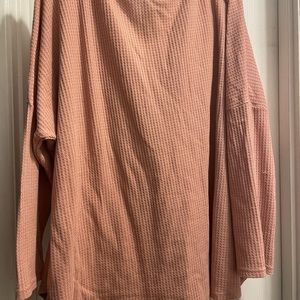 Womens oversized waffle sweater